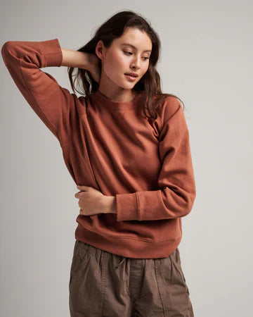Women's Recycled Fleece Sweatshirt/Russet