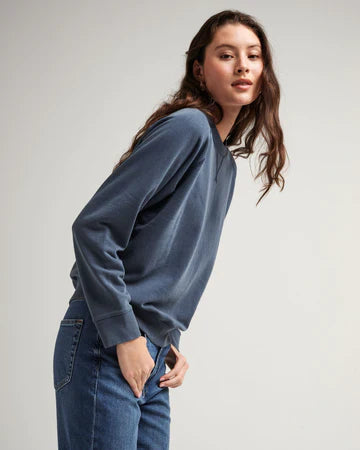 Women's Vintage Recycled Fleece Sweatshirt/Mineral Moonlit Ocean