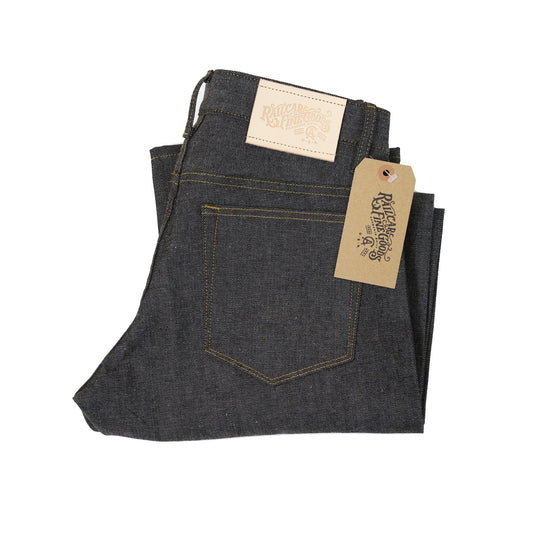 Rebels X102 Stretch Modern Straight Leg Candiani Gray Warp White Weft Selvedge