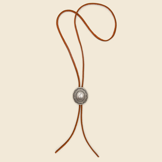 Leather Bolo Tie - Brown