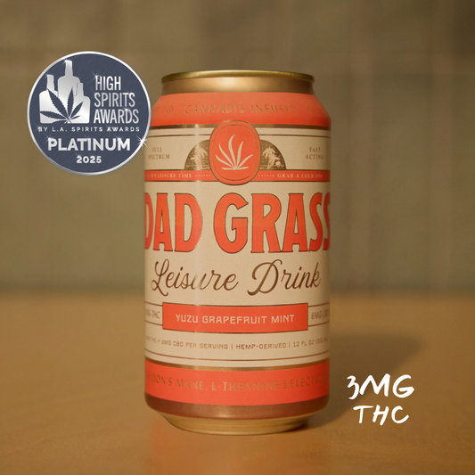 Dad Grass THC Leisure Drink - Yuzu Grapefruit Mint (Legacy)