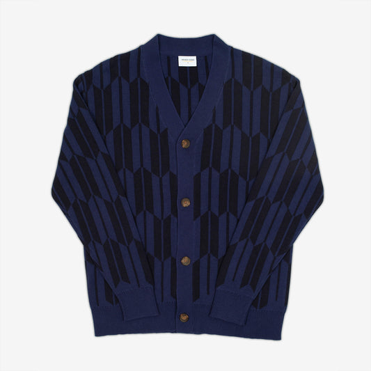 Arrow Cardigan Sweater - Indigo