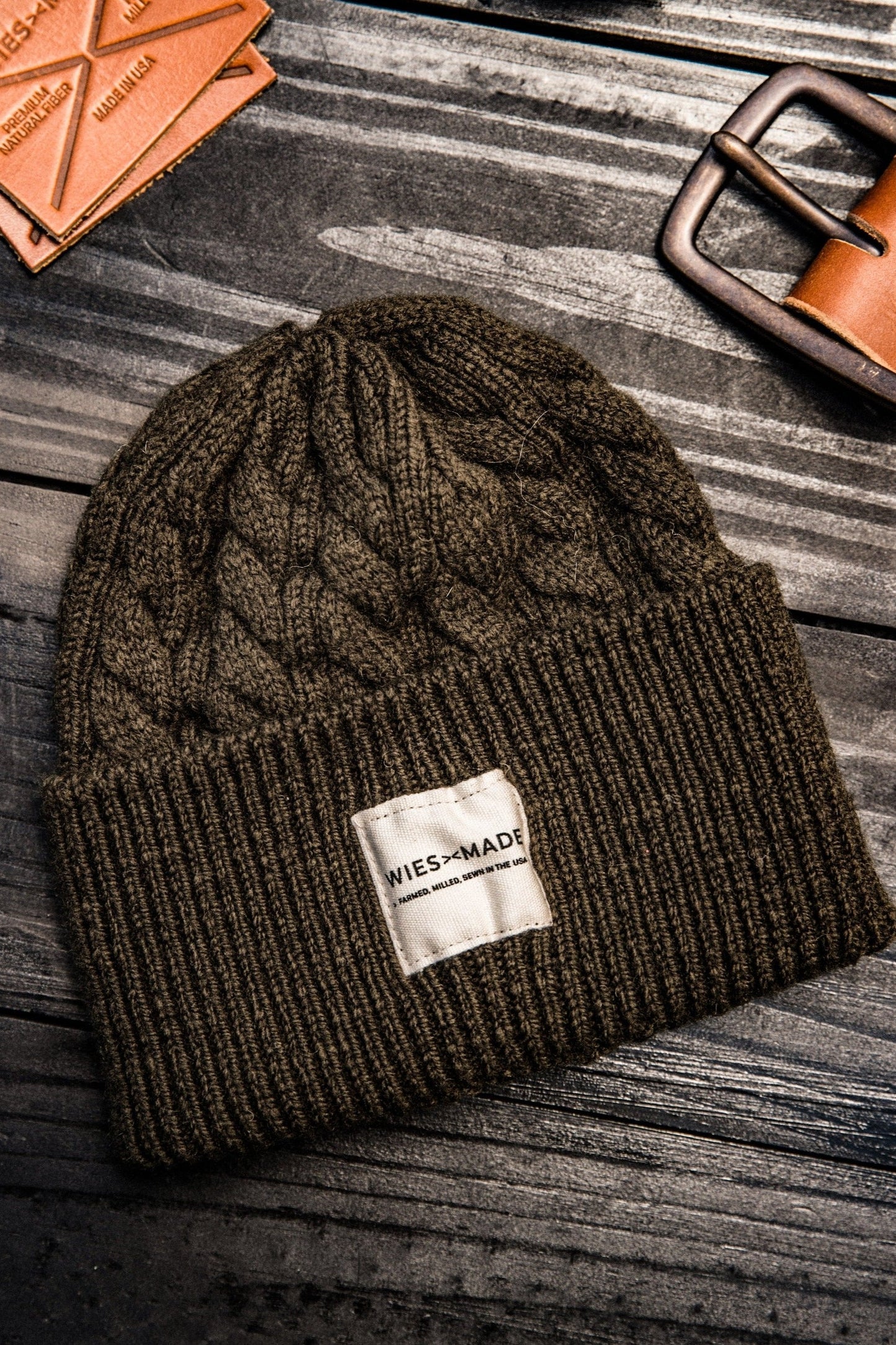 Wool Beanie | 100% American Made - Olive
