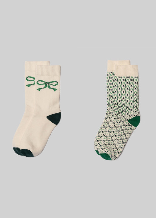 Women's Bow Sock (2-Pack)