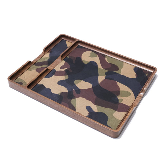 Camo Leather Valet Tray
