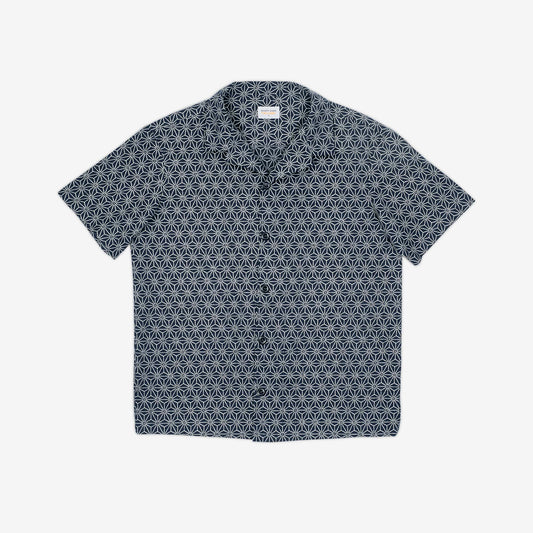 Camp Collar Shirt - Asanoha Indigo