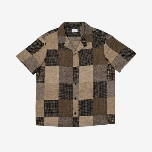Camp Collar Shirt - Earth Patchwork