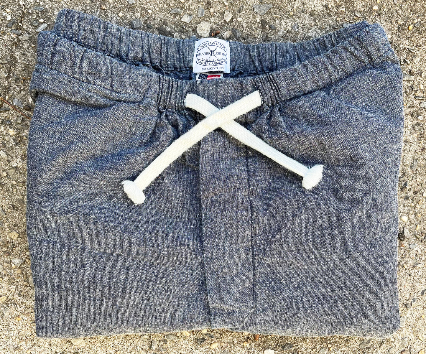 Selvedge Chambray Lounge Pants (Nihon Menpu linen/cotton selvedge lounge pants)