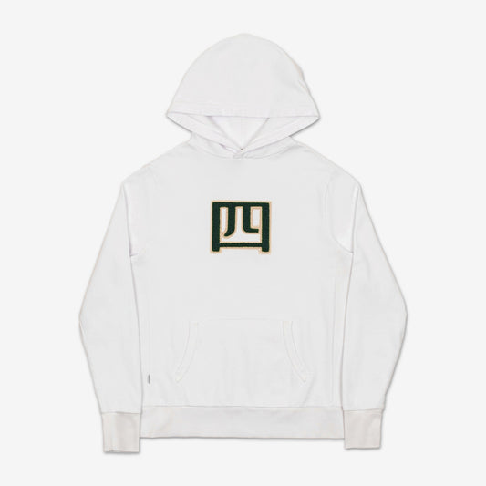 Yonsei Chenille Hoodie - White