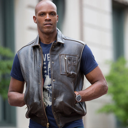 The Stearman Leather Vest Z2129V