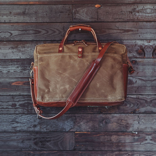 Courier Briefcase - Brush Brown