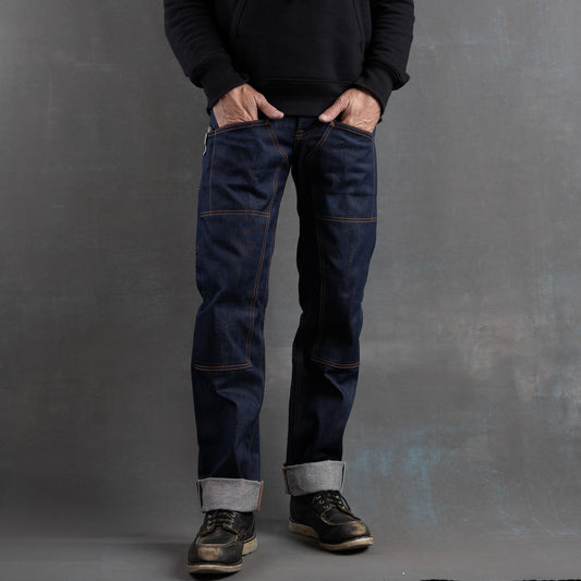 Die Hard Double Knee Straight Leg - 12.5oz WWII Blue Selvage Denim Jean