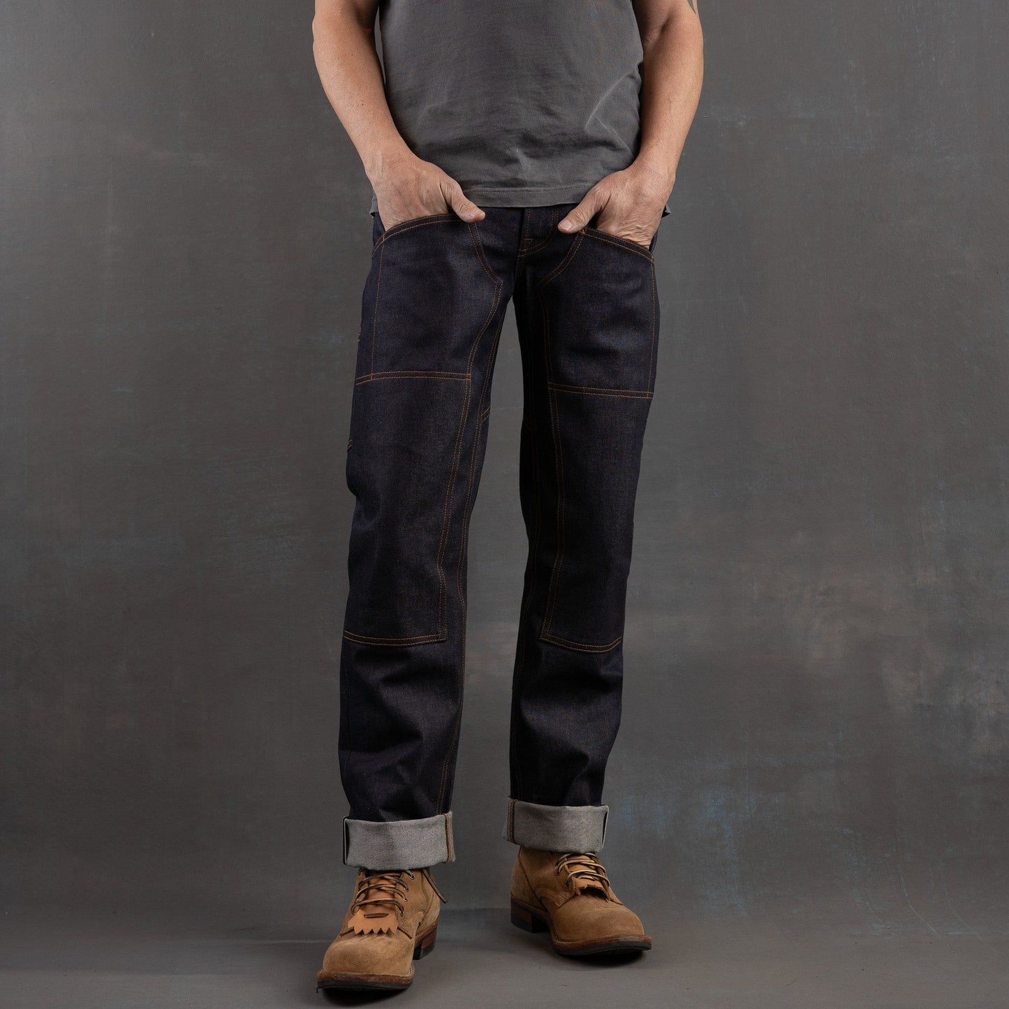 Die Hard Double Knee Straight Leg - 16.5oz Sensei Selvage Denim Jean