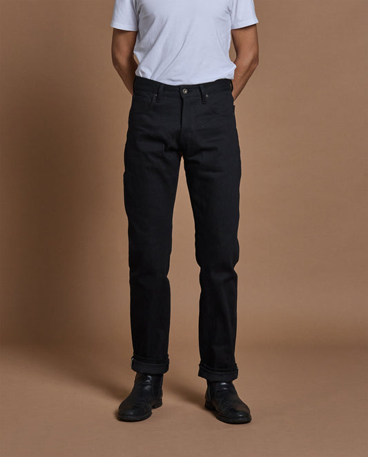 FINAL SALE -Denim - SLM fit - 12.5oz Nihon Menpu Black/Charcoal