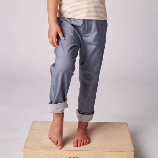 Organic Denim Pants - Gray