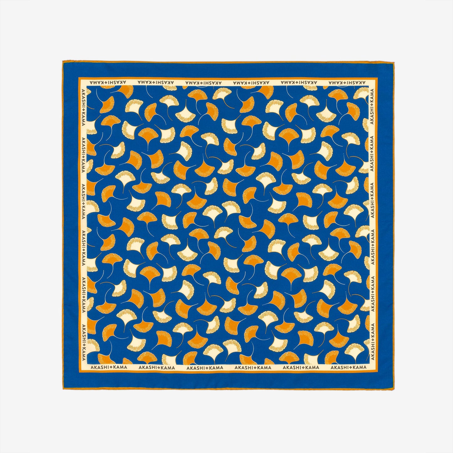Ginkgo Leaf Bandana - Italian Silk/Cotton