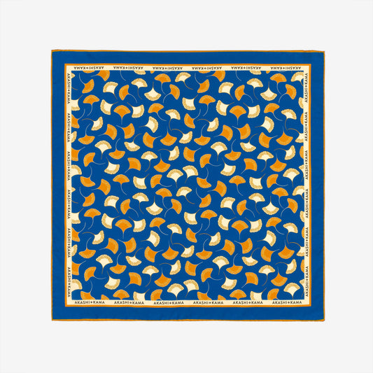 Ginkgo Leaf Bandana - Italian Silk/Cotton