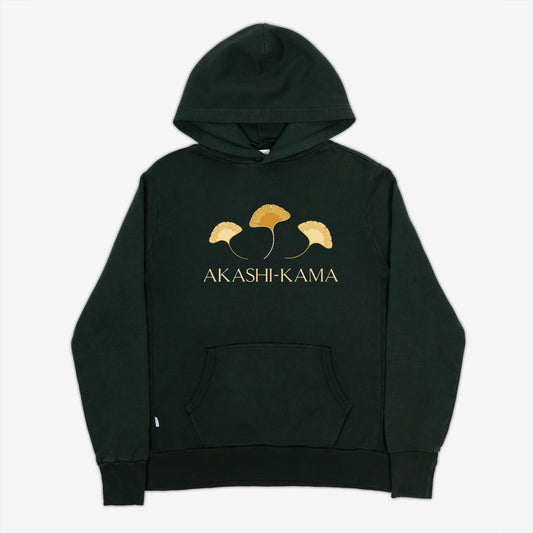 Ginkgo Leaf Hoodie - Nori Green