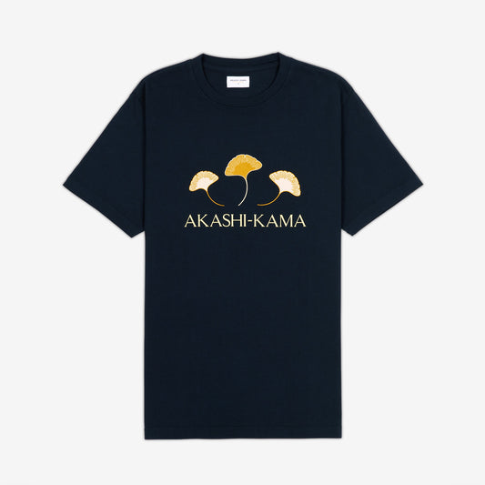 Ginkgo Leaf Tee - Deep Indigo