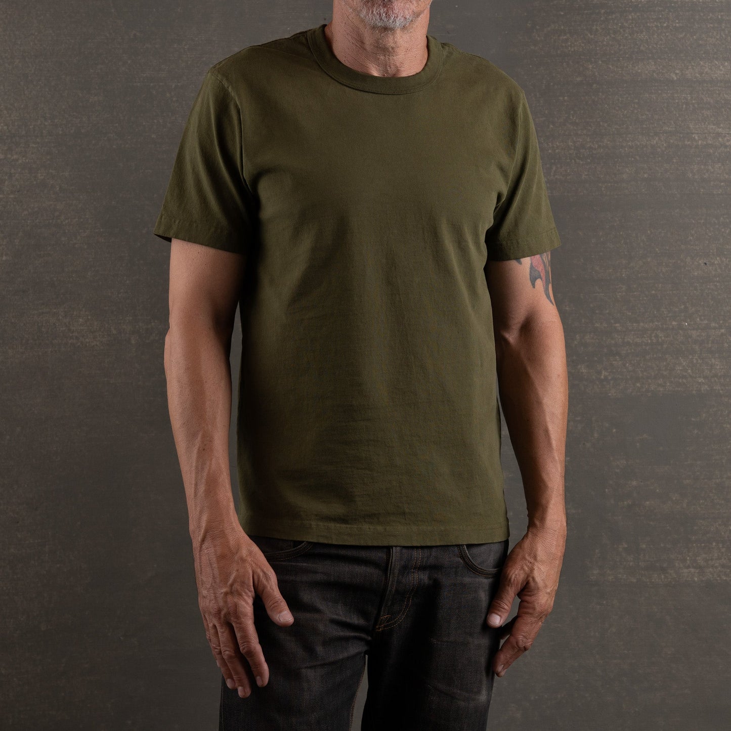 Glory Days Short Sleeve Classic T-Shirt Heavyweight Cotton/ Dark Army