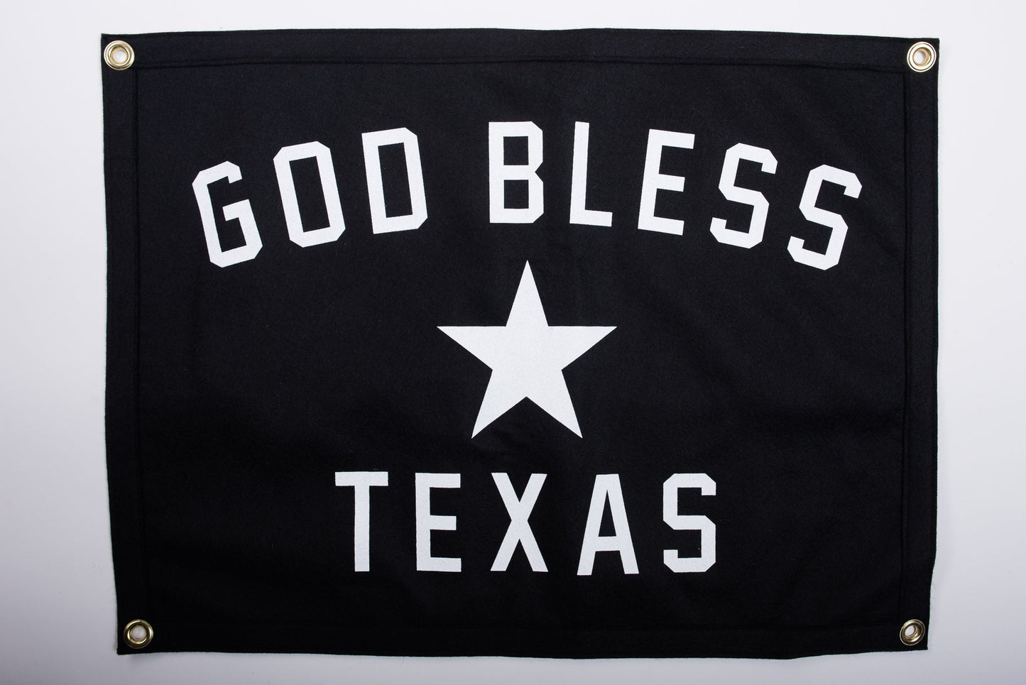 Banner | God Bless Texas | Oxford Pennant x Manready Mercantile