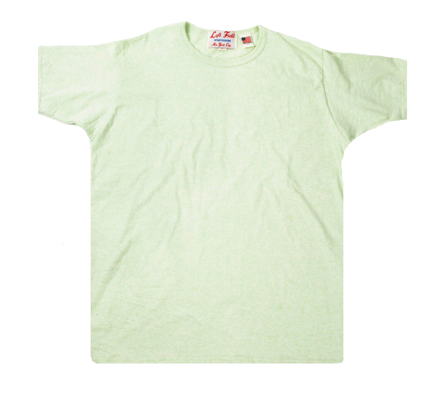 Grass stain heather cotton tee