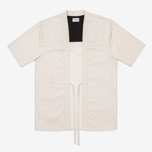 Haori Jacket - Off White Wave