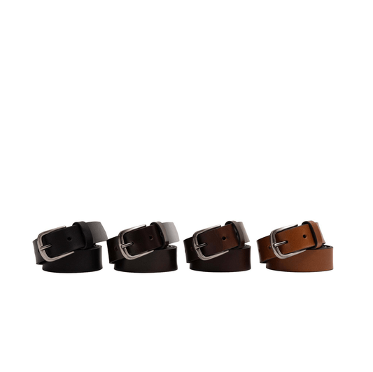 Silver Buckle Standard Width Belts