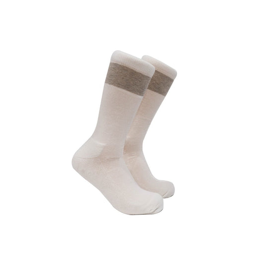HELM Socks - Natural + Tan