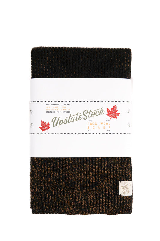 Rust Melange Ragg Wool Scarf