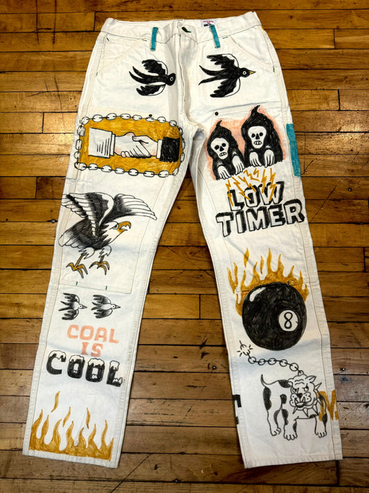 WE DIG COAL - Natural Mt Vernon Duck Double Knee Work Uniform  Chino