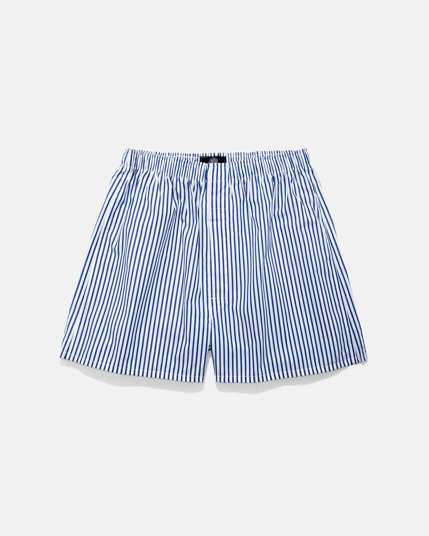 BLUE/WHITE BUTCHER STRIPE BOXERS