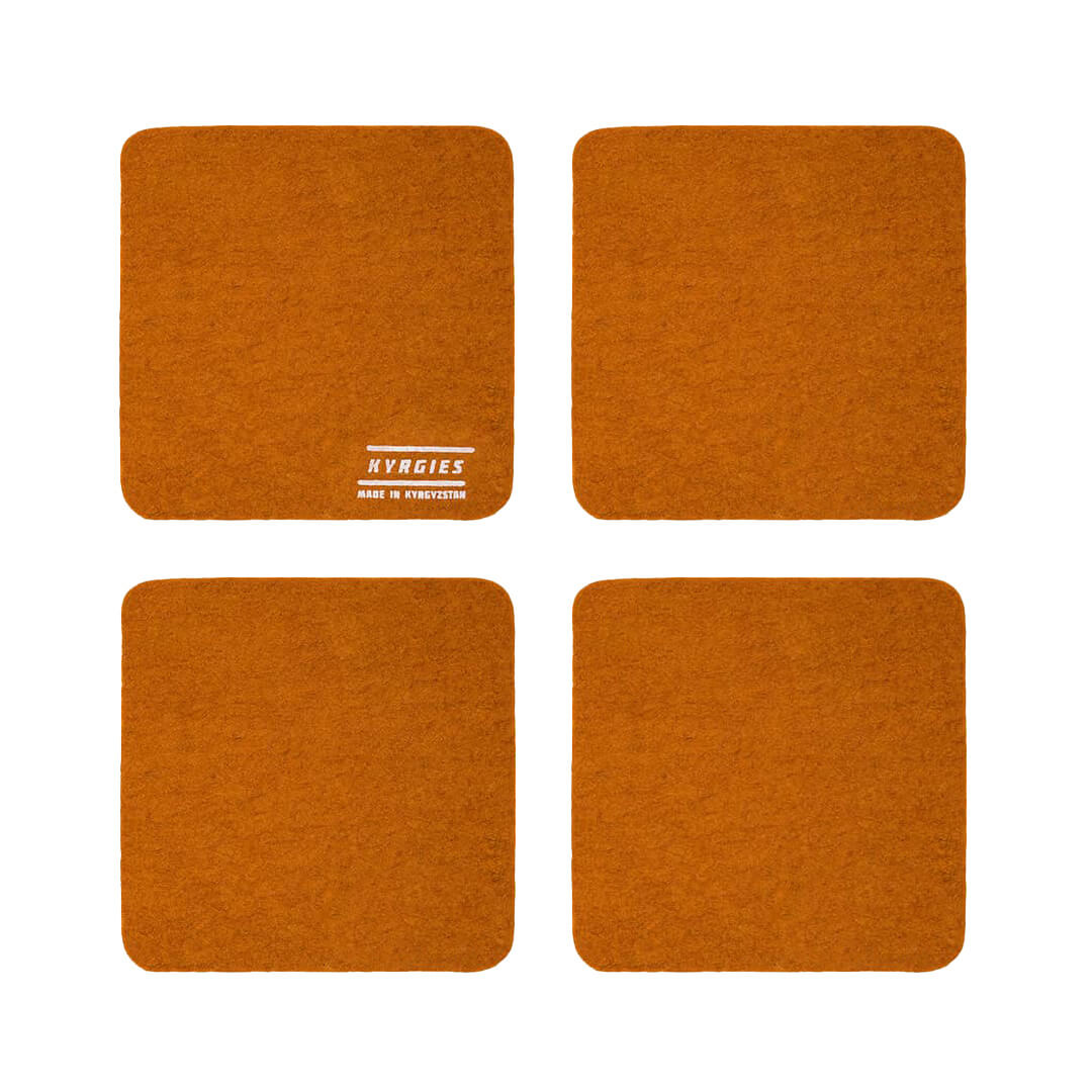 Kyrgies Coaster 4-Pack - Orange