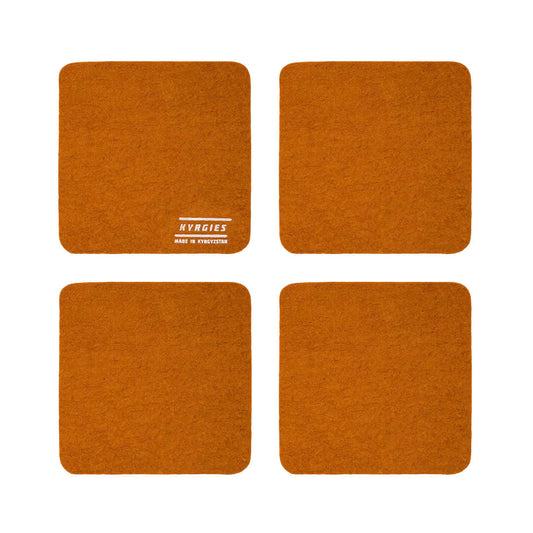 Kyrgies Coaster 4-Pack - Orange