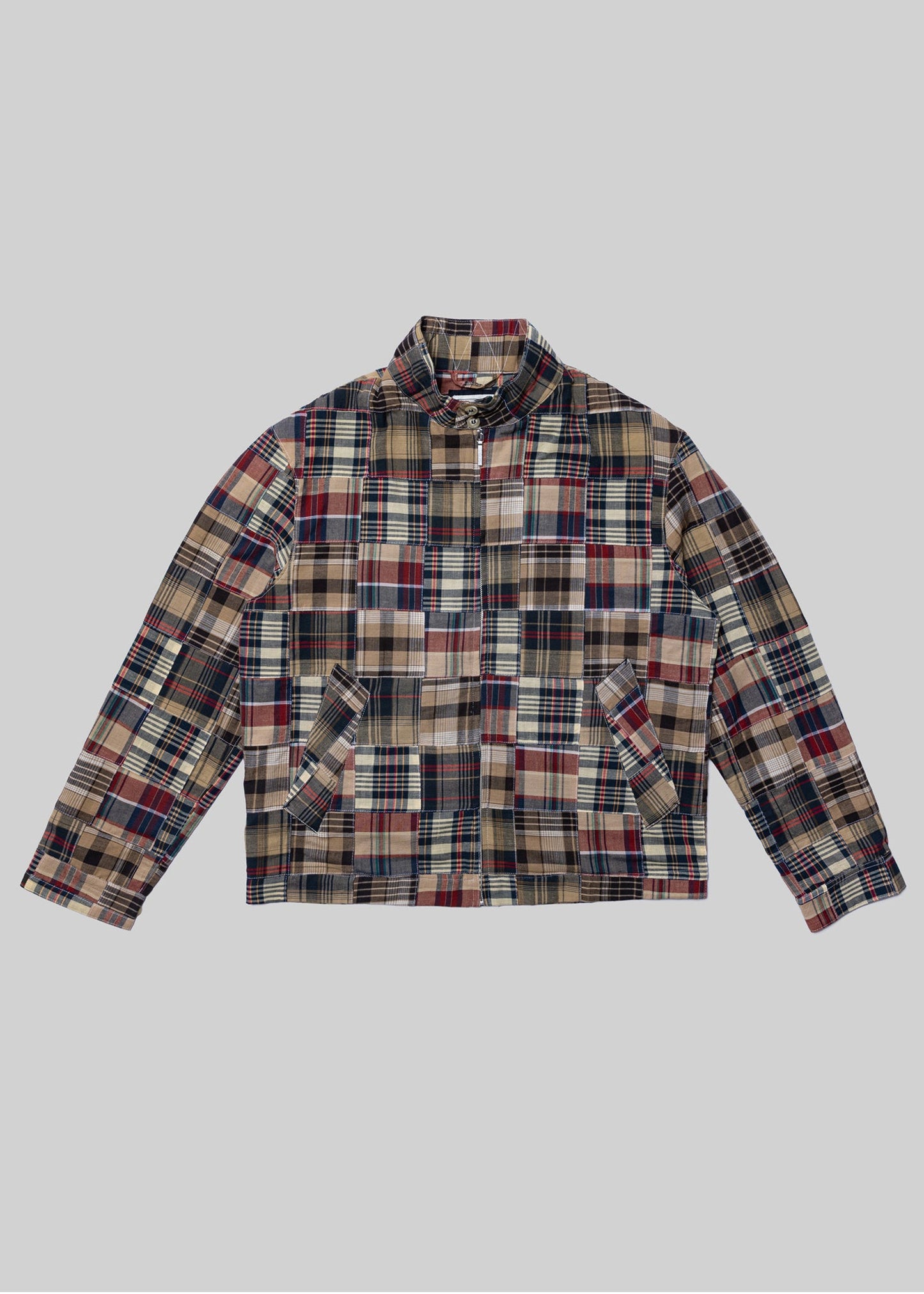 J. Press x American Trench Harrington in Patchwork Madras