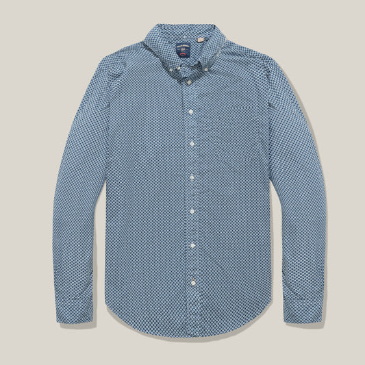 Navy Printed Shirt  – Standard Fit