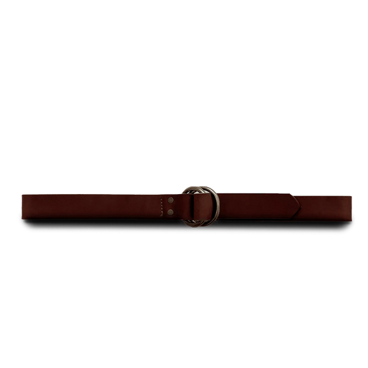 O-Ring Signature Leather Belt - Brown