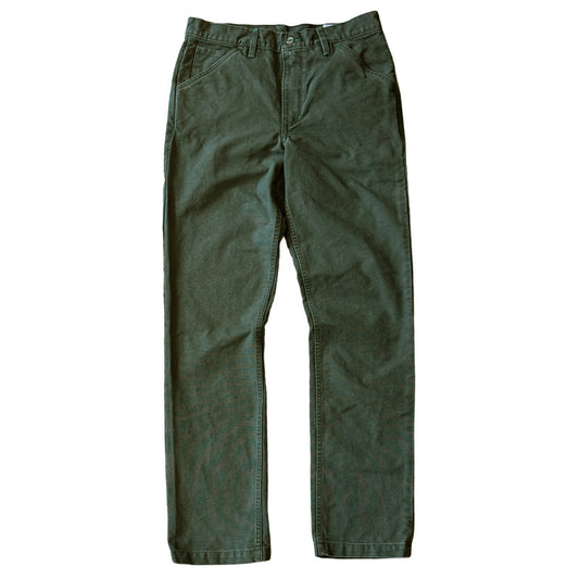 Vintage Wash Olive Duck  Mt Vernon 13 oz  Work Uniform Chino