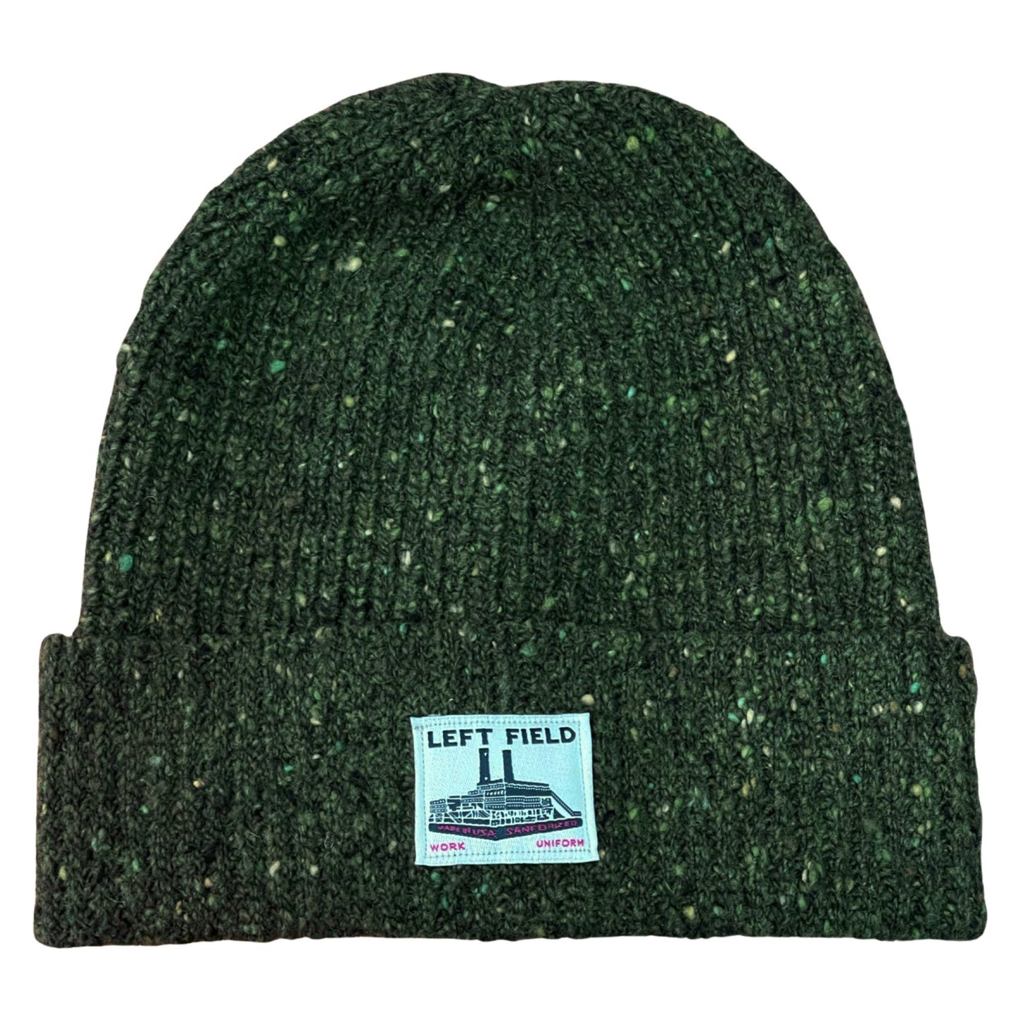 Deep Green Donegal Irish Wool Watch Cap