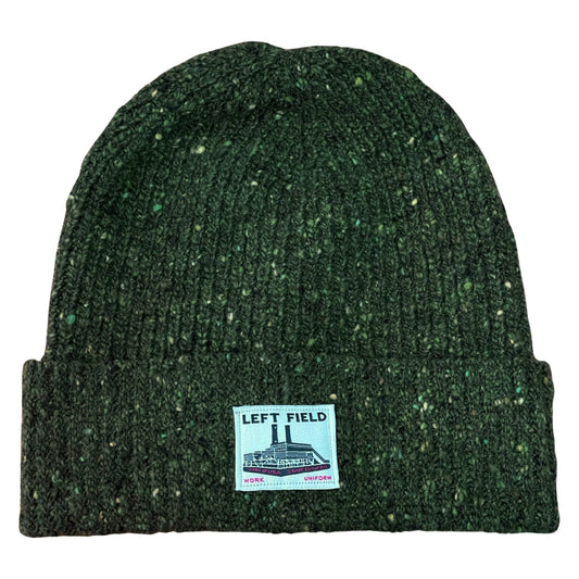 Deep Green Donegal Irish Wool Watch Cap