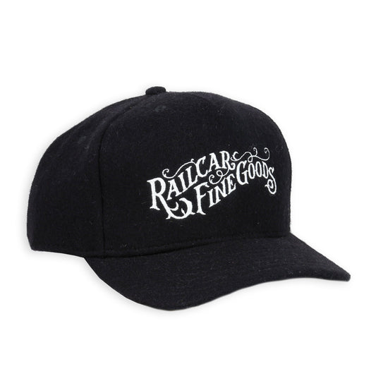Railcar Black Wool Baseball Hat