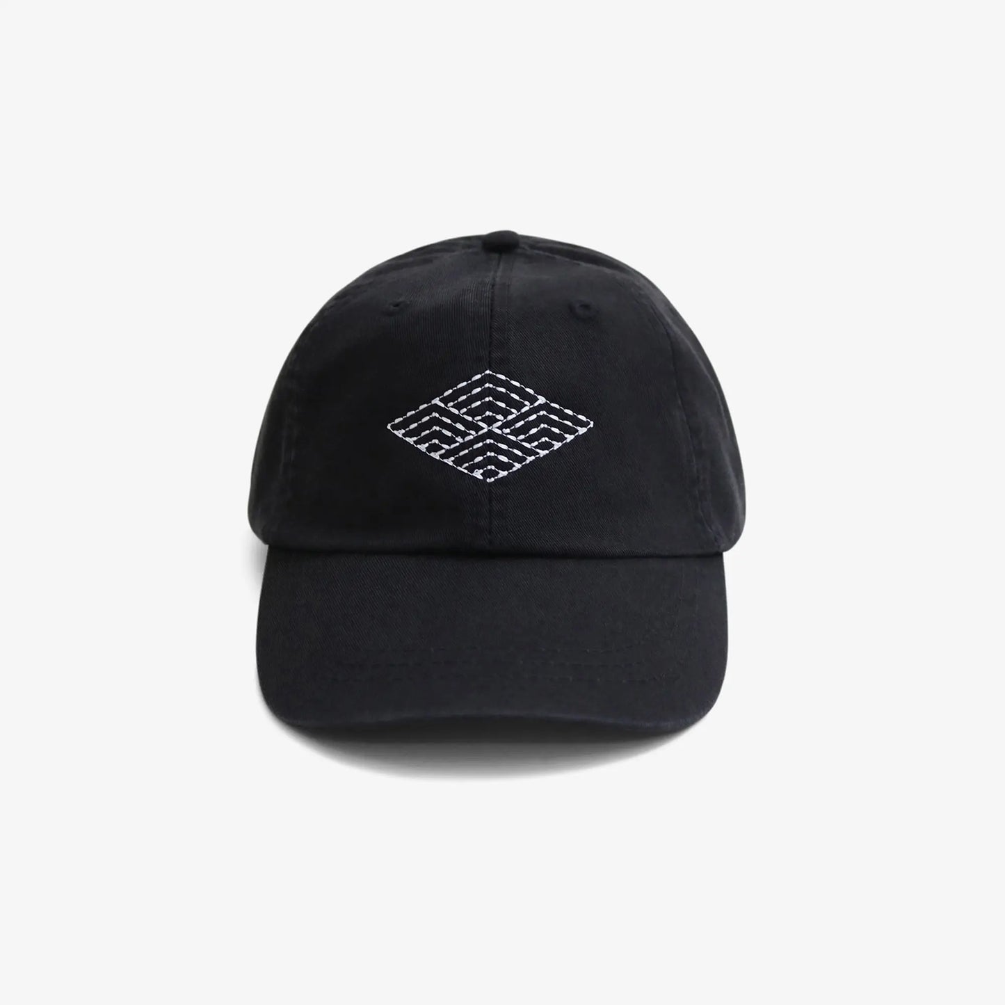 Sashiko Diamond Hat - Black