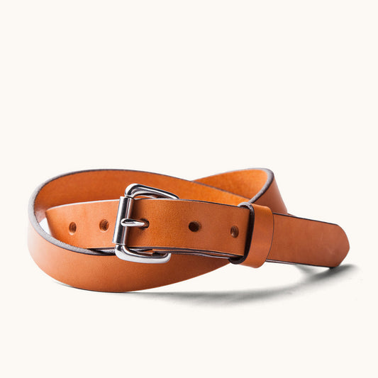 Skinny Standard Belt - Saddle Tan
