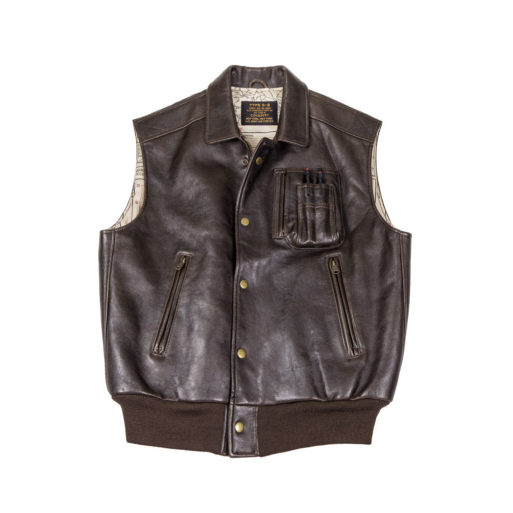The Stearman Leather Vest (Imported) Z2129VC