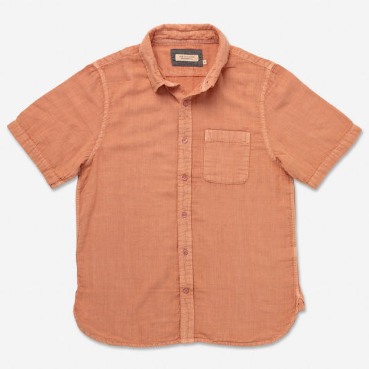 Double Gauze Camp Shirt | Coral | Ace Rivington