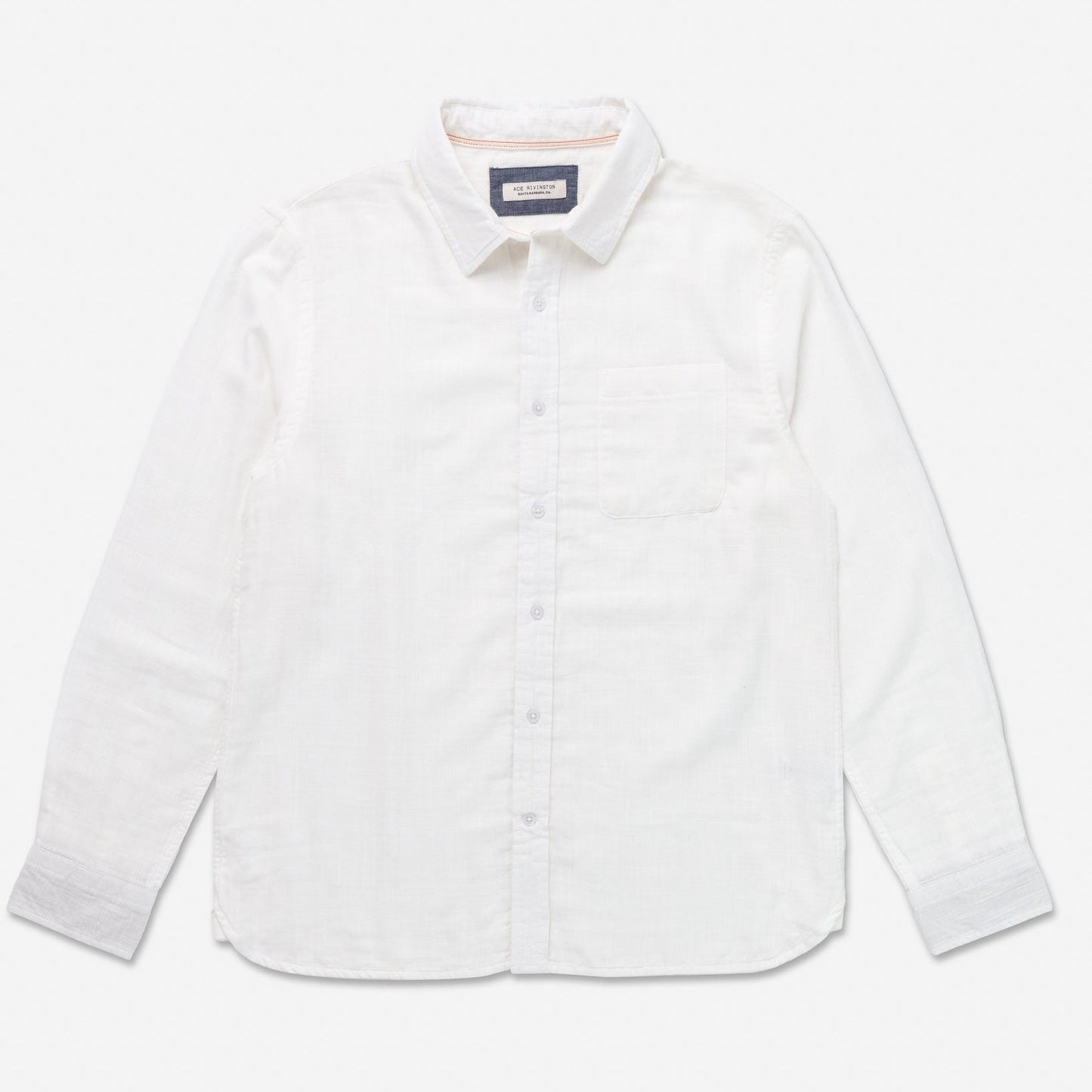 Double Gauze L/S Tailored Shirt | Chalk | Ace Rivington