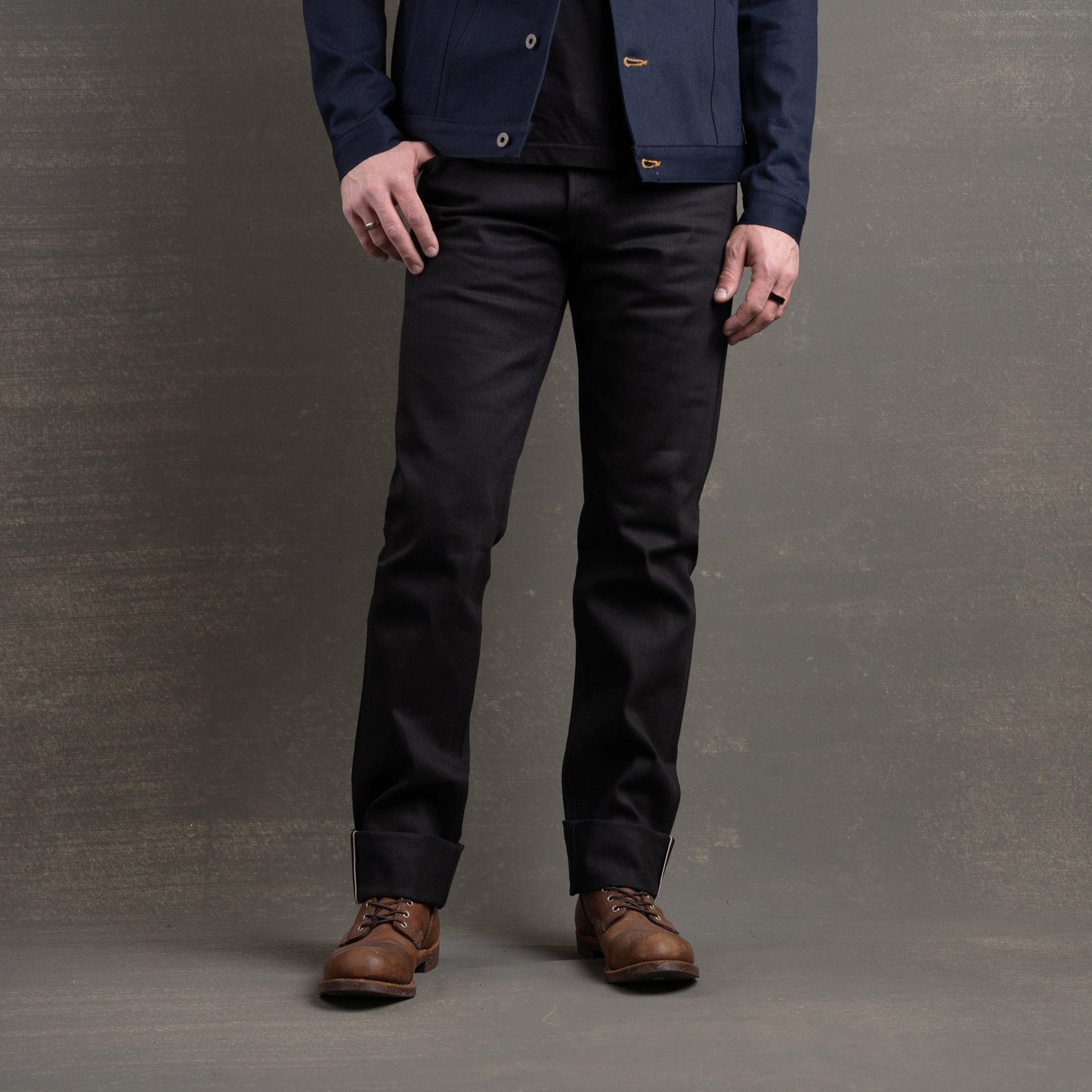 Strongman 14oz 'Onyx' Double Black Japan Selvage Denim