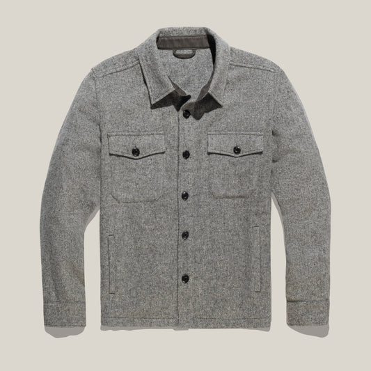 Shirt Jacket – Classic Fit – Wool Herringbone