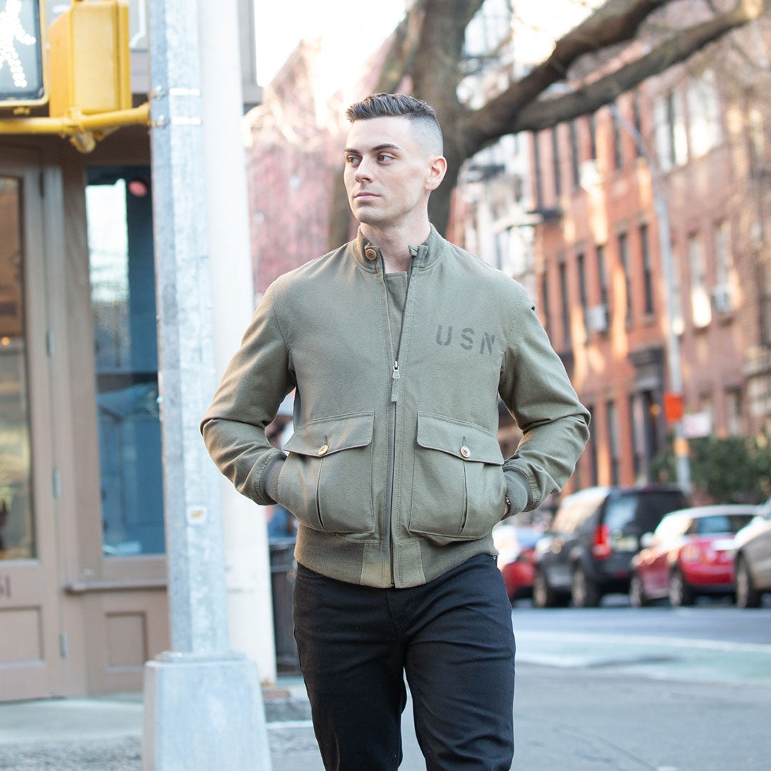 USN BEDFORD CORD 37J1 Jacket Z26X038